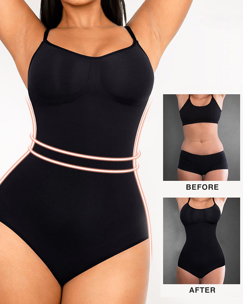 Traje de Cuerpo Moldeador para Mujeres, Ropa de Control de Abdomen, Sin Costuras, Moldeador de Cuerpo Completo, Mono de Cuello Cuadrado